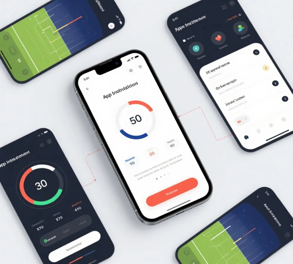 APP下載與安裝流程示意圖